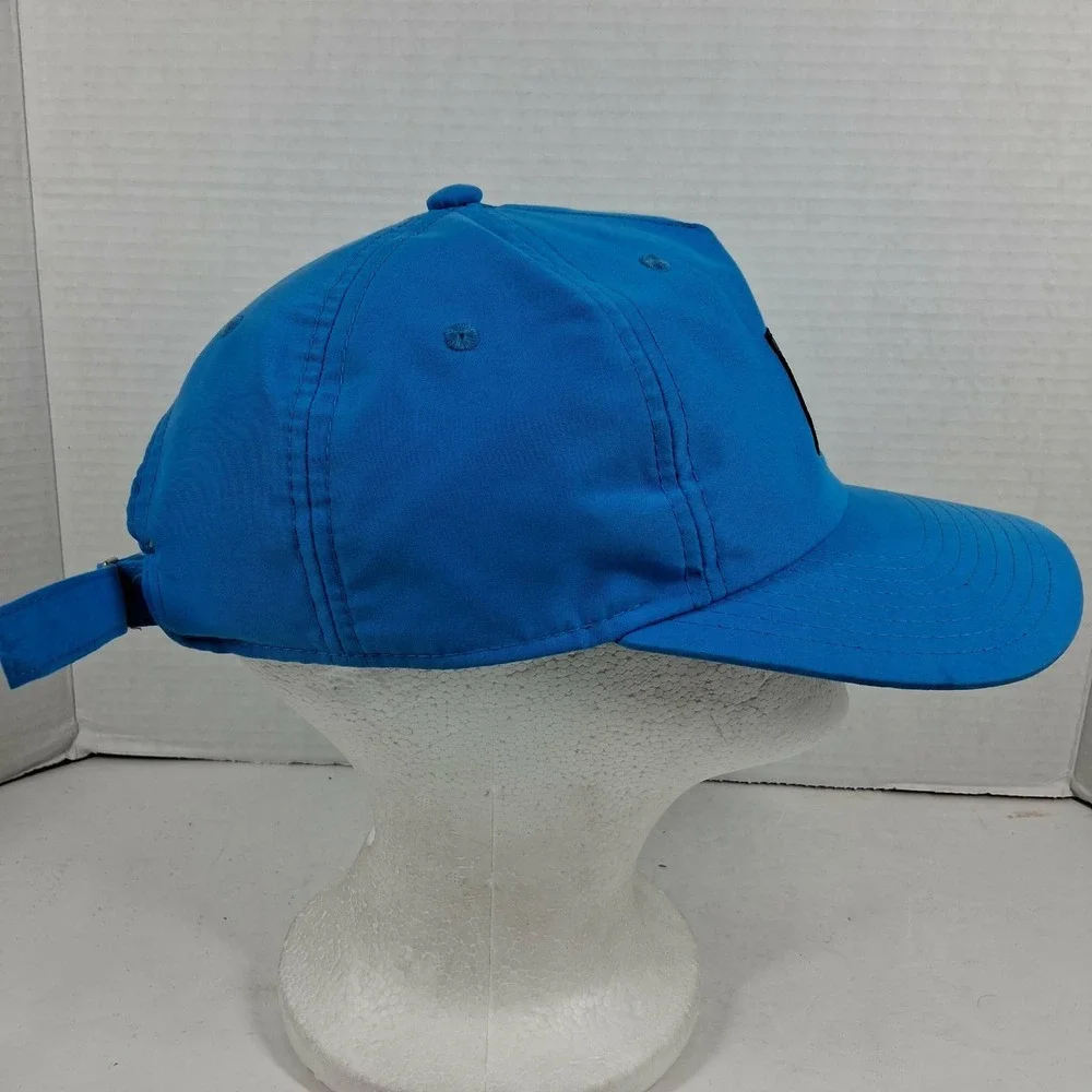 Adidas Fairway‎ Collection Blue Golf Hat Adjustable Strapback Three Stripes Cap